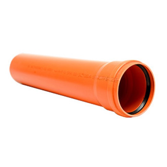Труба канализационная Инсталпласт НПВХ 110/3,2/2000 мм оранжевая