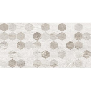 Плитка для стен MARMO MILANO Hexagon 300х600 светло серый (глянец) (8МG151) (1,44 м2) (46,08)