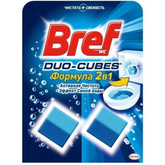 Кубик у злив.бачок Bref Дуо 2х50г 1503784