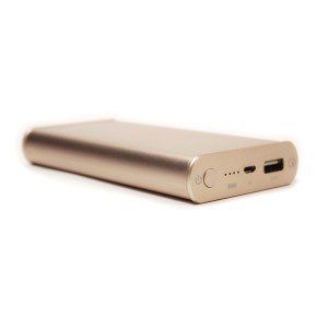 Универсальная мобильная батарея PowerPlant/Q1S/Quick-Charge 2.0/10200mAh Gold