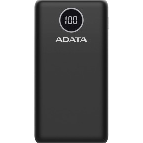 Универсальная мобильная батарея ADATA P20000QCD 20000mAh, PD 18W, USB-C, 2xUSB QC 3.0, black