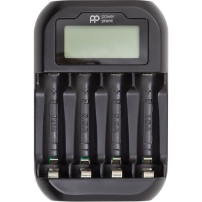 Зарядний пристрій PowerPlant для акумуляторів AA, AAA/ micro USB/ PP-UN4