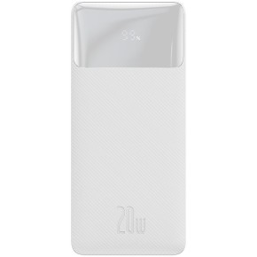 Универсальная мобильная батарея Baseus Bipow 30000mAh, PD 20W, USB-C, 2xUSB QC 3.0 (white)