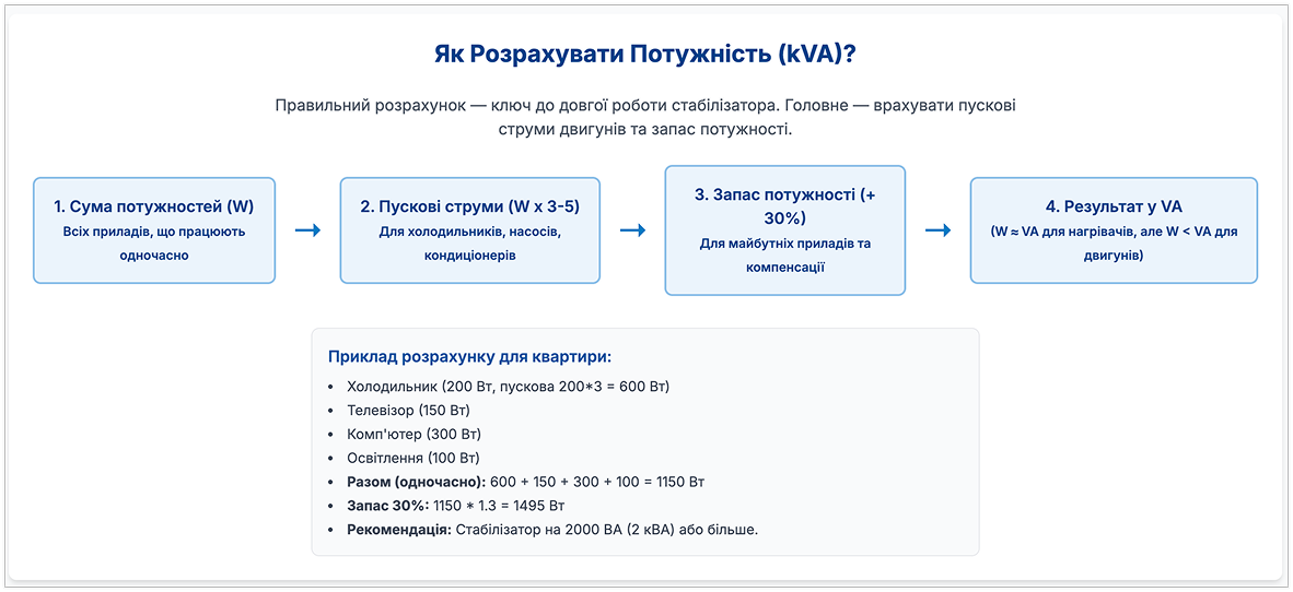 формула розрахунку напруги стабілізатора